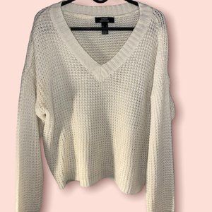 White Knitted Sweater
